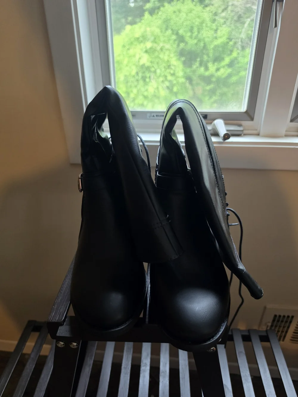 Classic Black Women's Knee-High Riding Boots